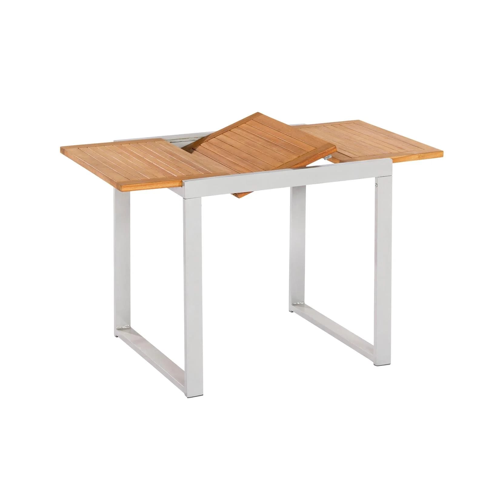 MERXX Naxos Gartentisch ausziehbar Beige Silber
