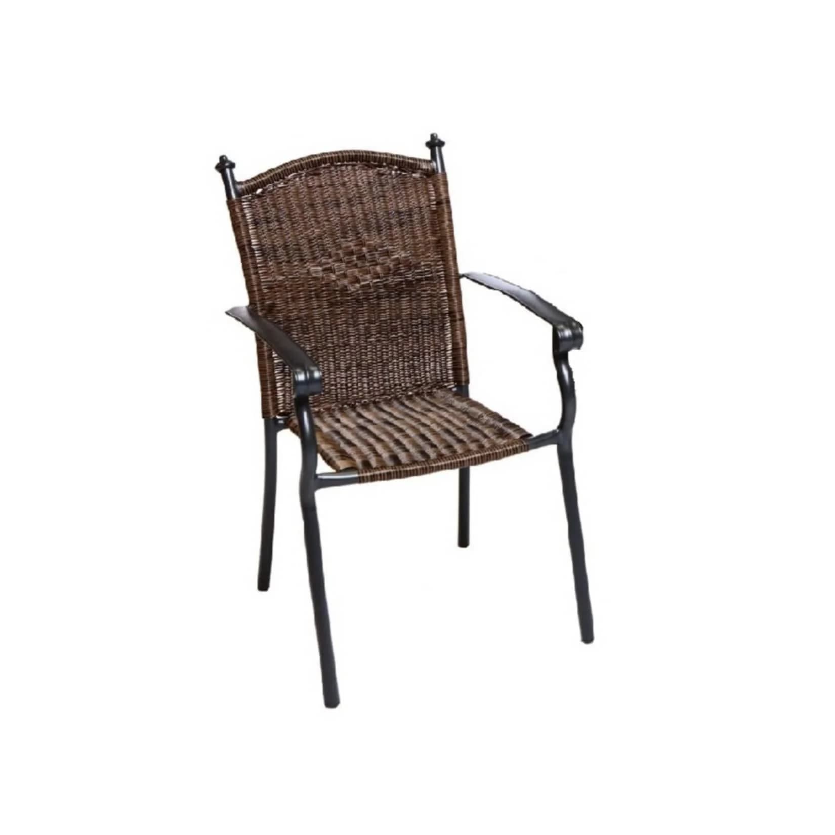 MERXX Gartensessel Roma 2er-Set Braun Aluminium Kunststoff