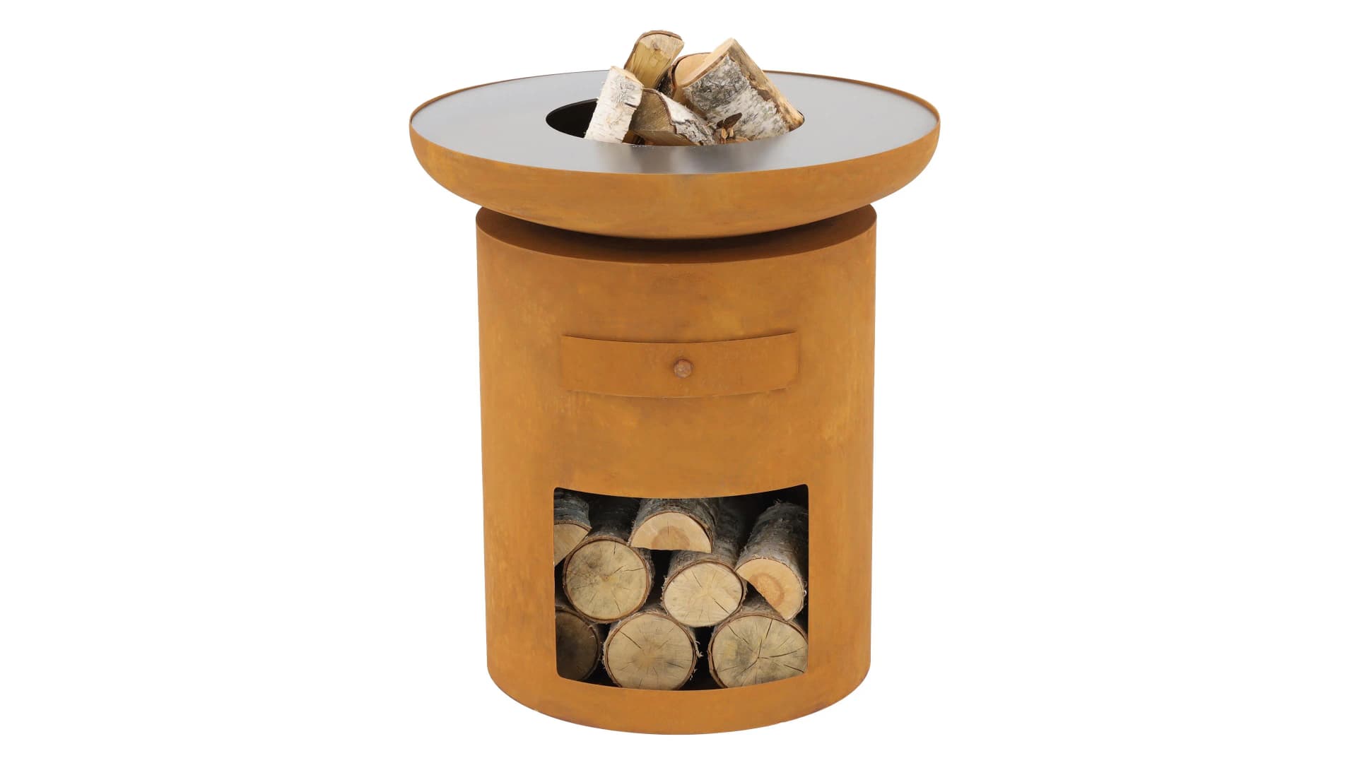 BUSCHBECK Sioux Holzkohlegrill mit Feuerkorb-Funktion Rostoptik