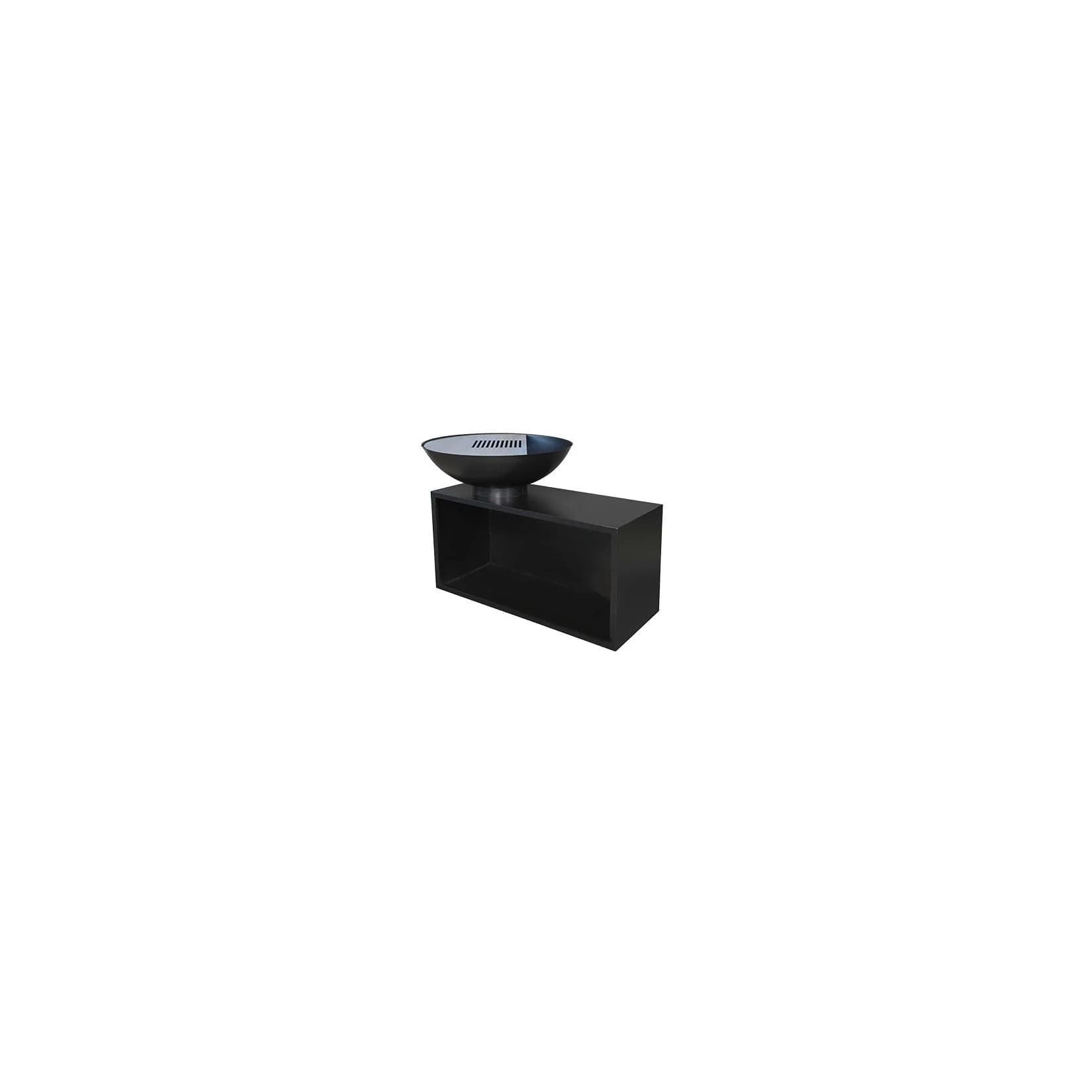 BUSCHBECK Planchagrill Giant Holzkohlegrill Schwarz