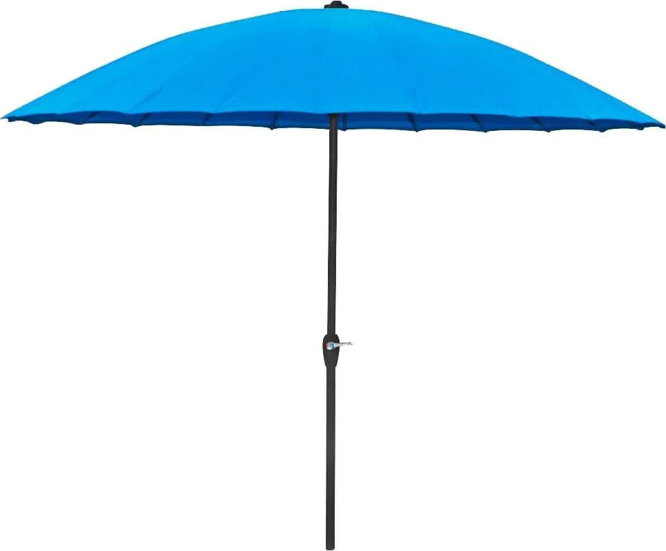 Garden Pleasure Sonnenschirm Blau 255 cm mit Kurbel