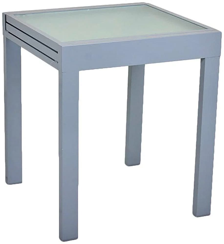 Garden Pleasure Garten-Essgruppe LOLA 5-tlg. Grau/Schwarz Polyester