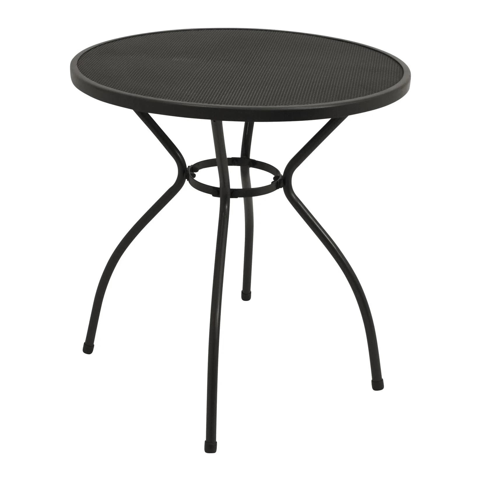 DEGAMO Gartentisch CLASSIC 70cm rund Anthrazit Stahl