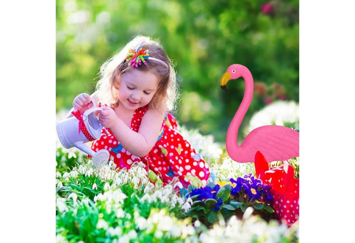 RELAXDAYS Gartenfigur Flamingo Figur 2er Set