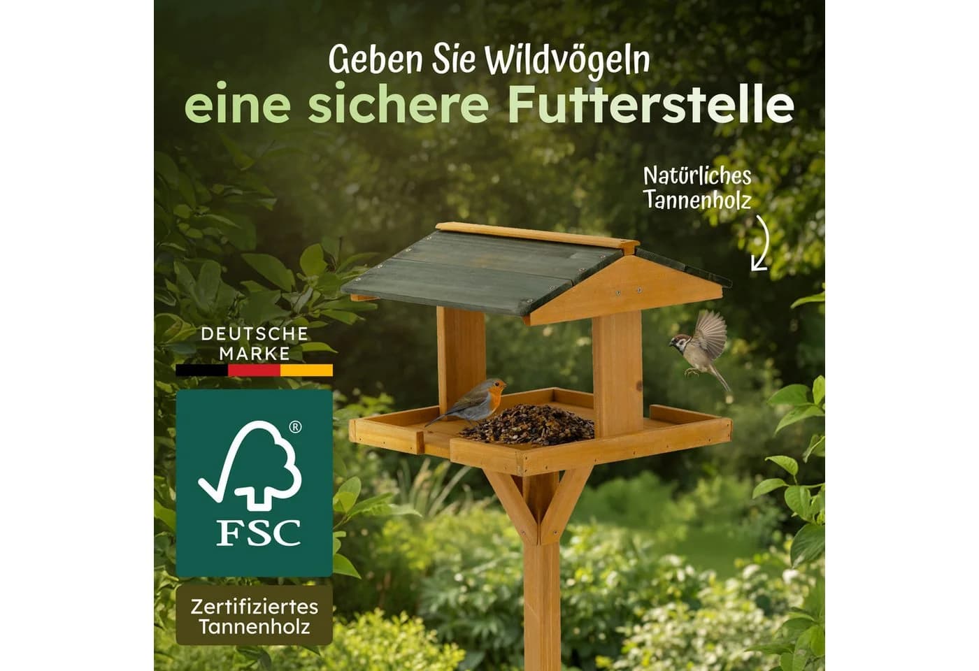 Moorland Vogelhaus VH zum Selberbauen Braun