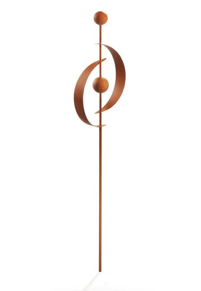 Kobolo Gartenstecker RUSTY SATURN Rostoptik Metall Deko