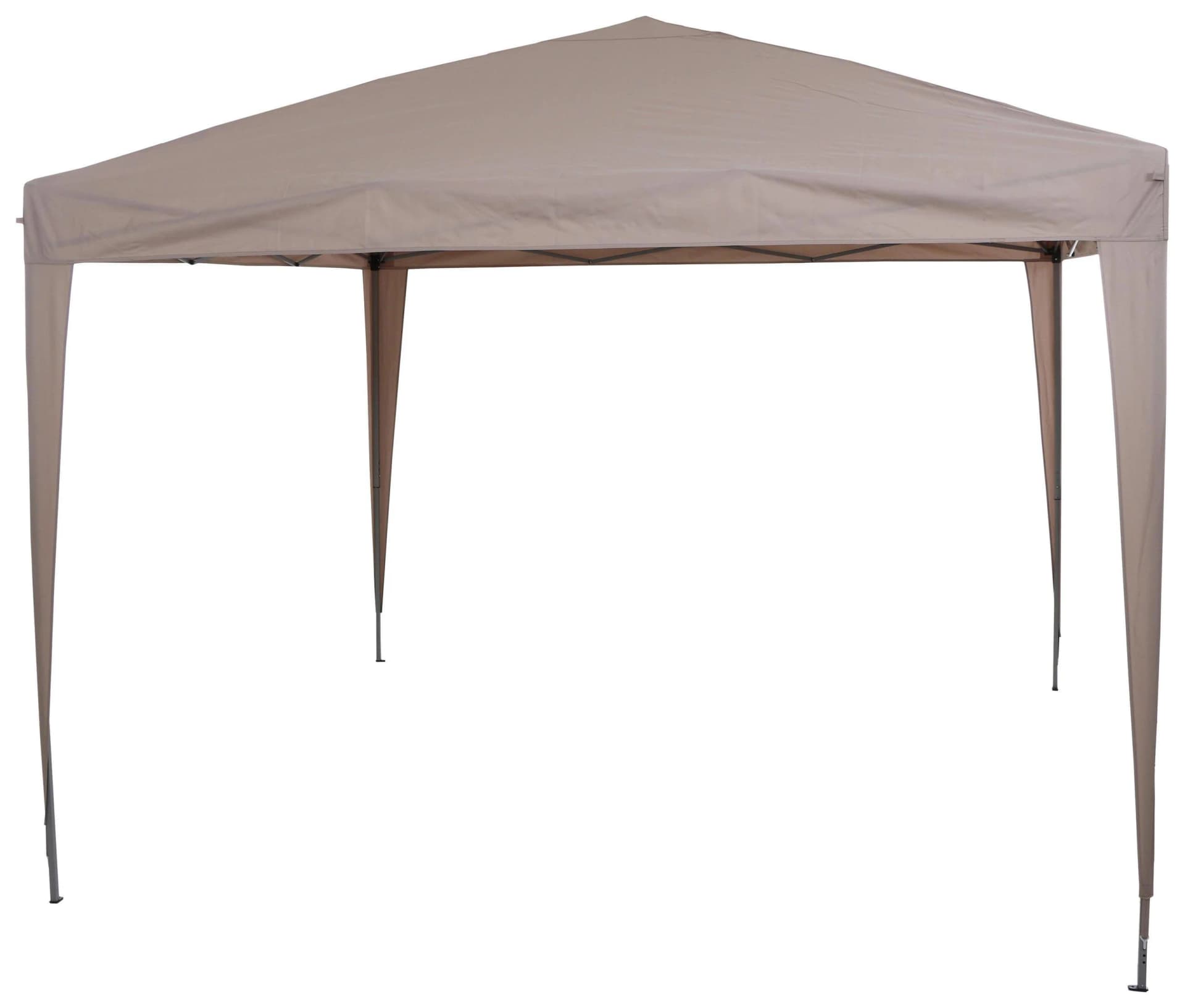 SIENA GARDEN Pavillon Starter Grau/Taupe 300x300 cm mit Seitenwänden