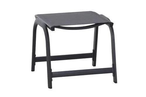 Siena Garden Hocker Tesoro Schwarz/Silber Aluminium