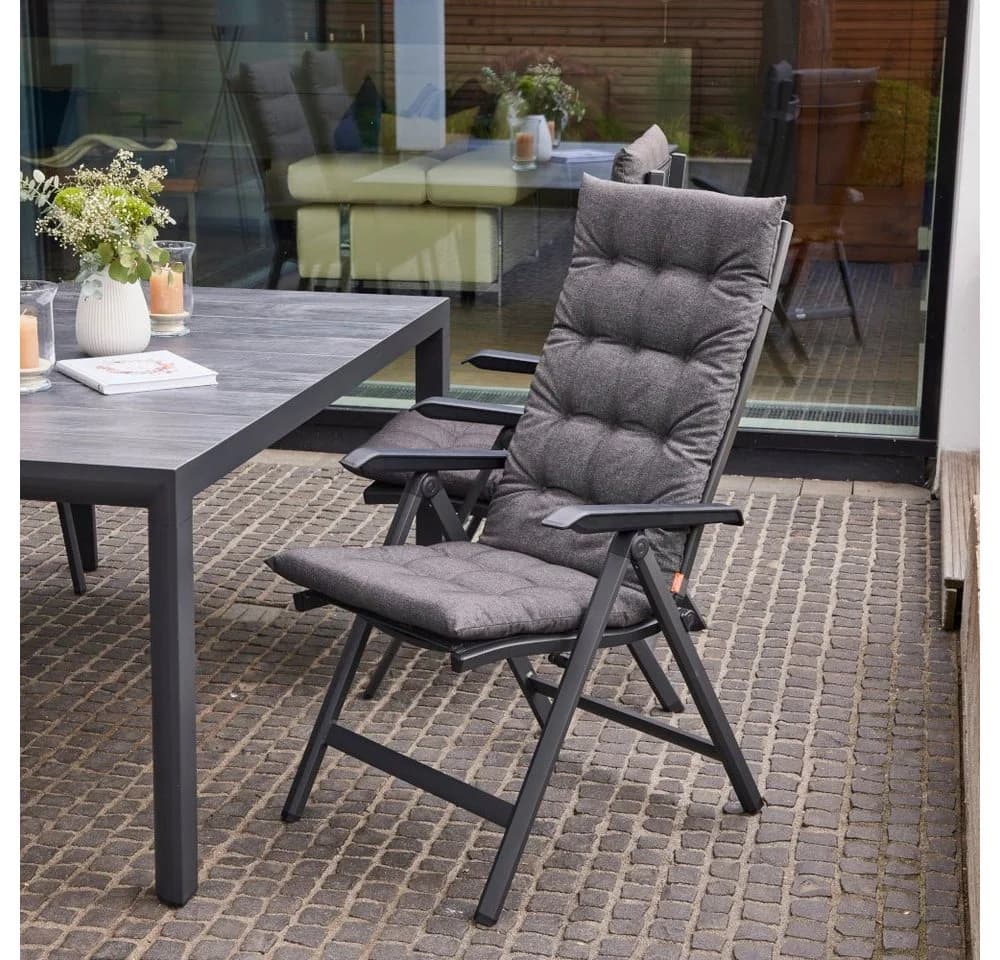 Siena Garden Sesselauflage ATRIA Anthrazit Polyester