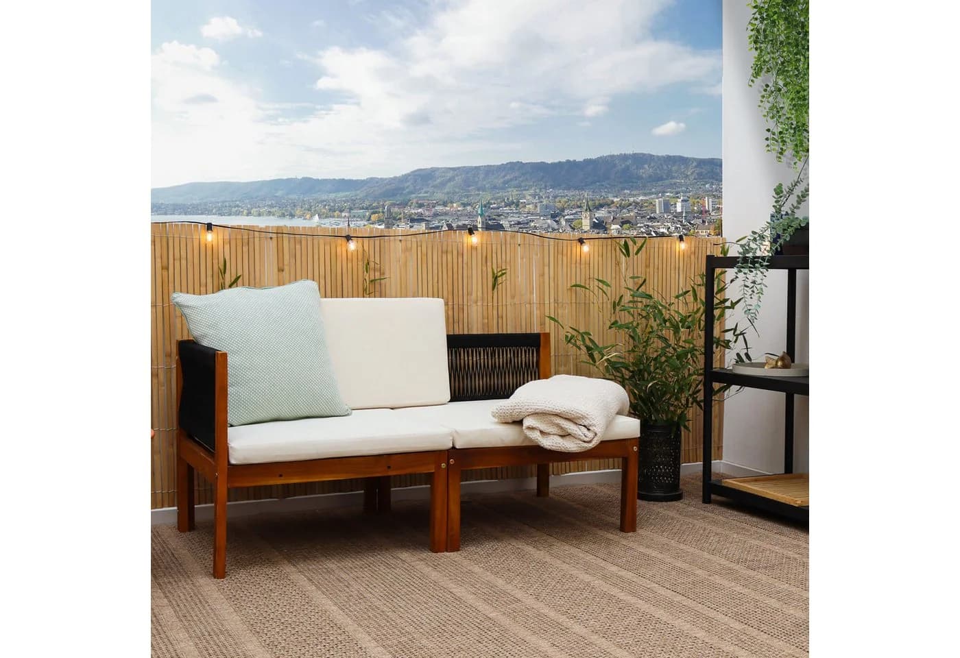 urfence Sichtschutzmatte Bambus 140x300 cm Braun