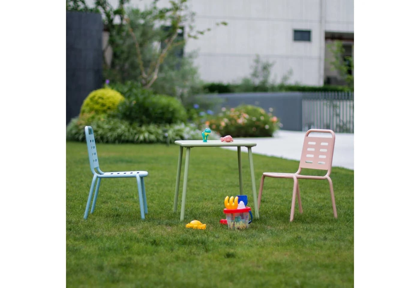 casa.pro Kindersitzgruppe 3-tlg. »Etroubles« Stahl bunt