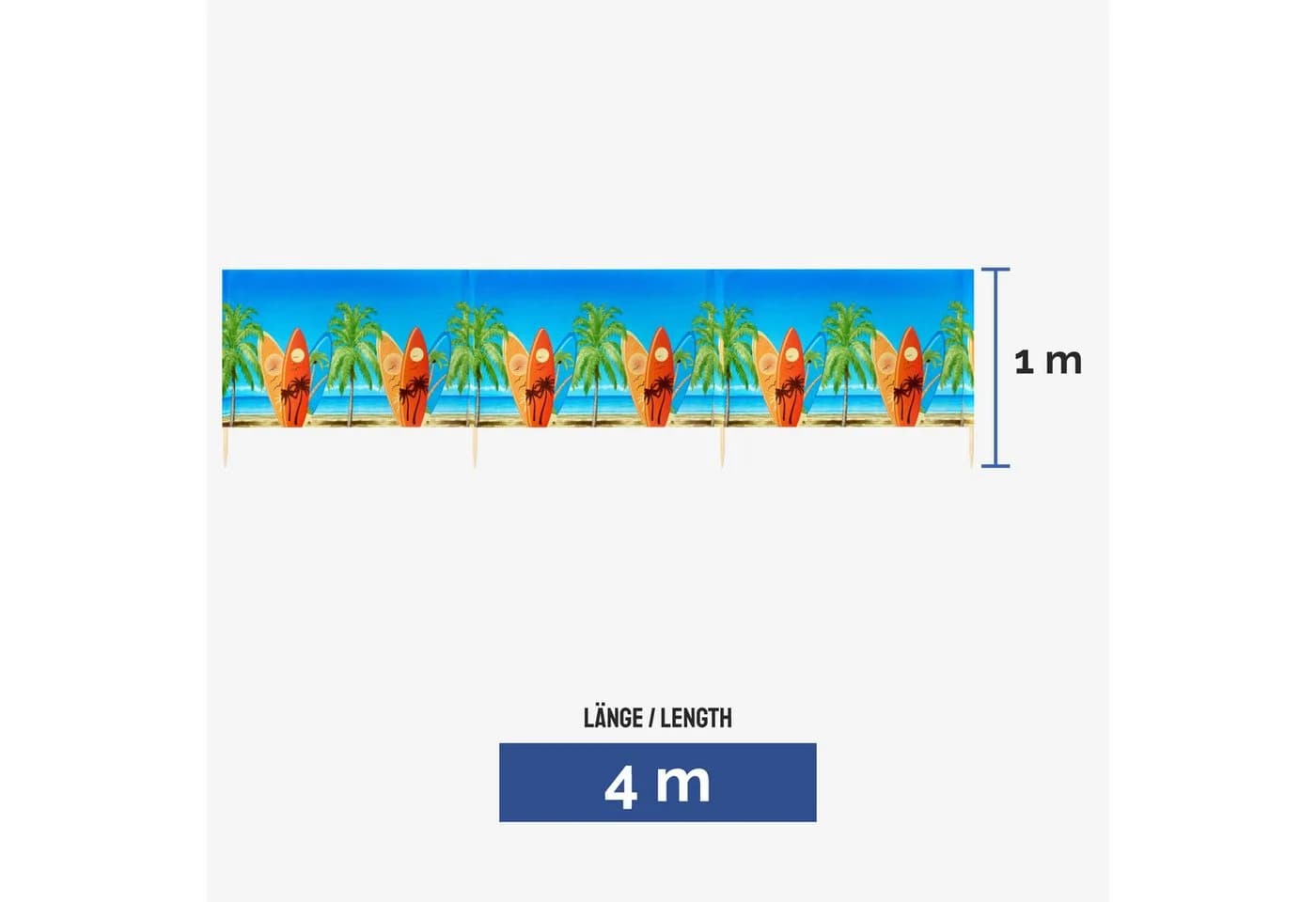 Ladeheid Windschutz Strand Sichtschutz Paravent Bunt Polyester Kieferholz