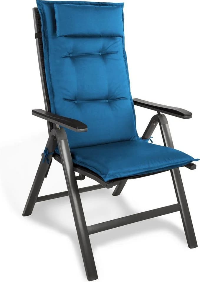 Aspero Hochlehnerauflage Set 6-teilig Marine Wasserdicht