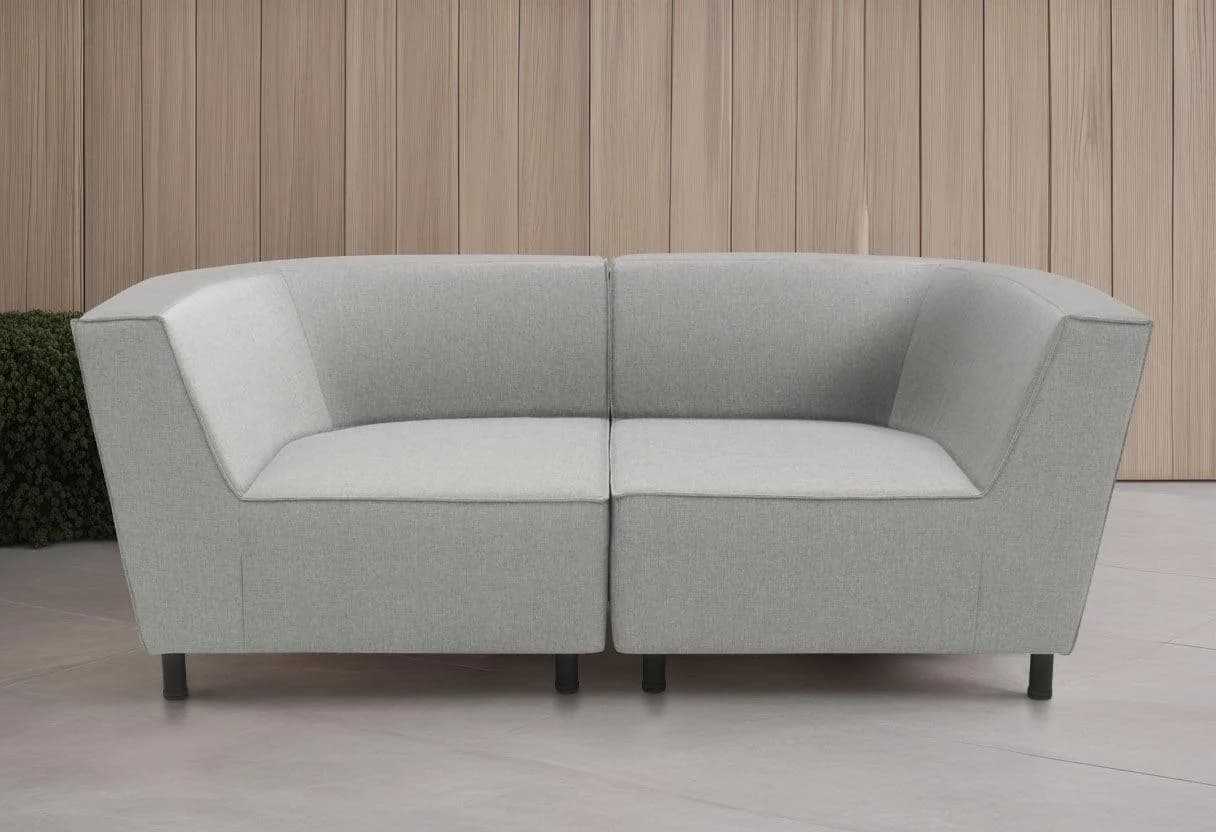 Sofa-Eckelement DOMO COLLECTION "Sonna" Silber Outdoor