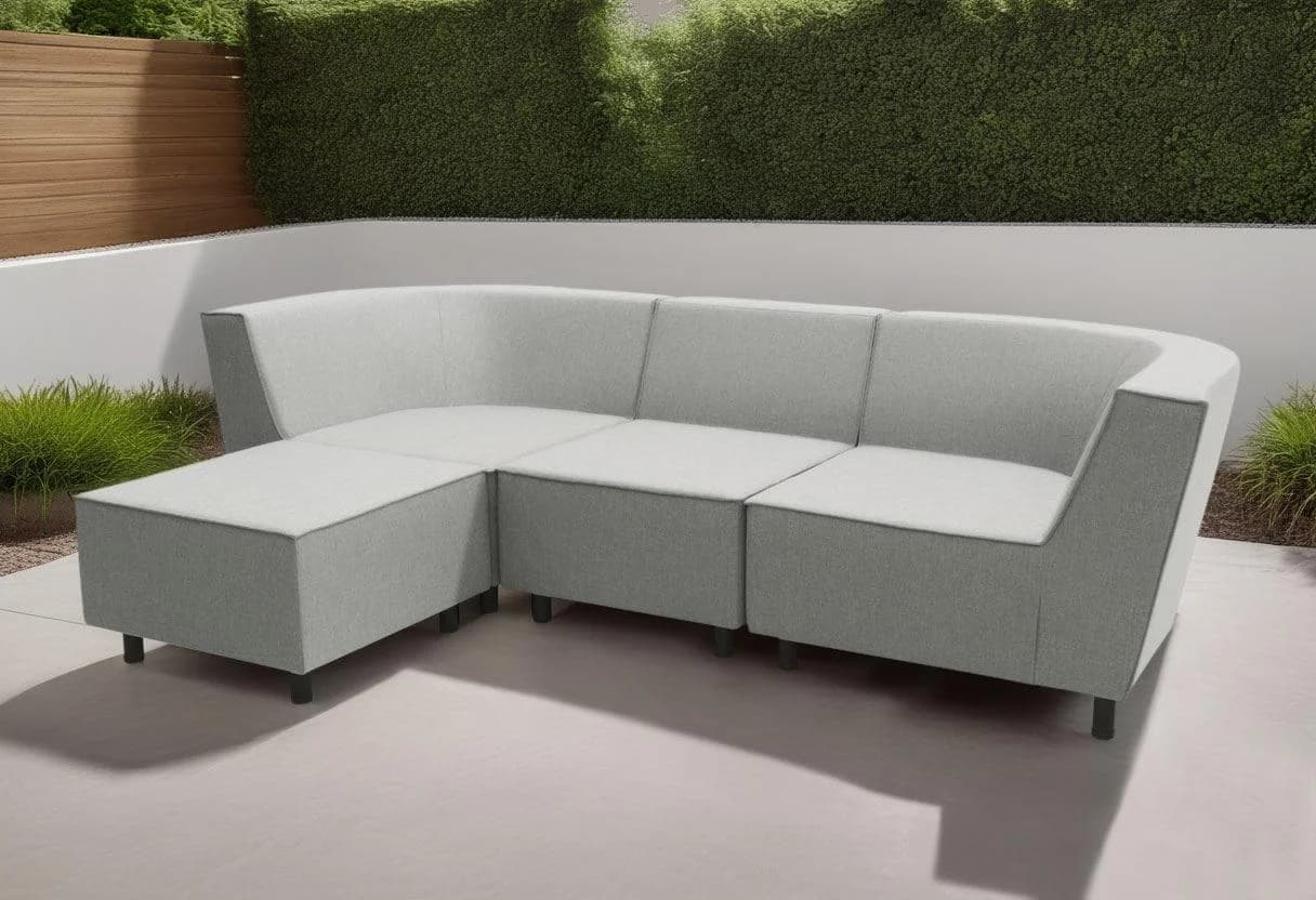 DOMO COLLECTION Sofaelement Sonna Silber Outdoor