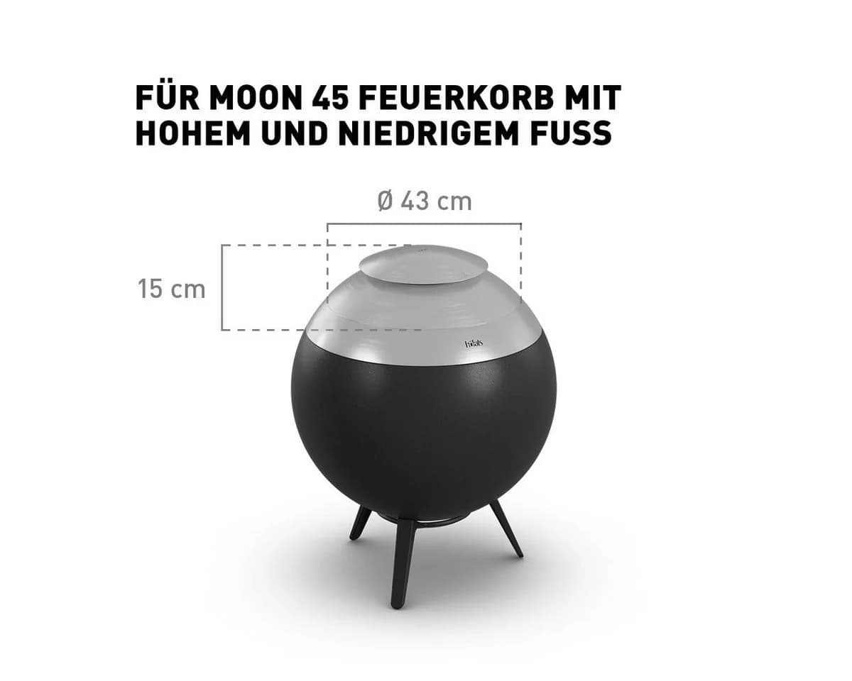 höfats Feuerkorb MOON 45 Deckel, langlebiges Produkt, ⌀ 43 cm
