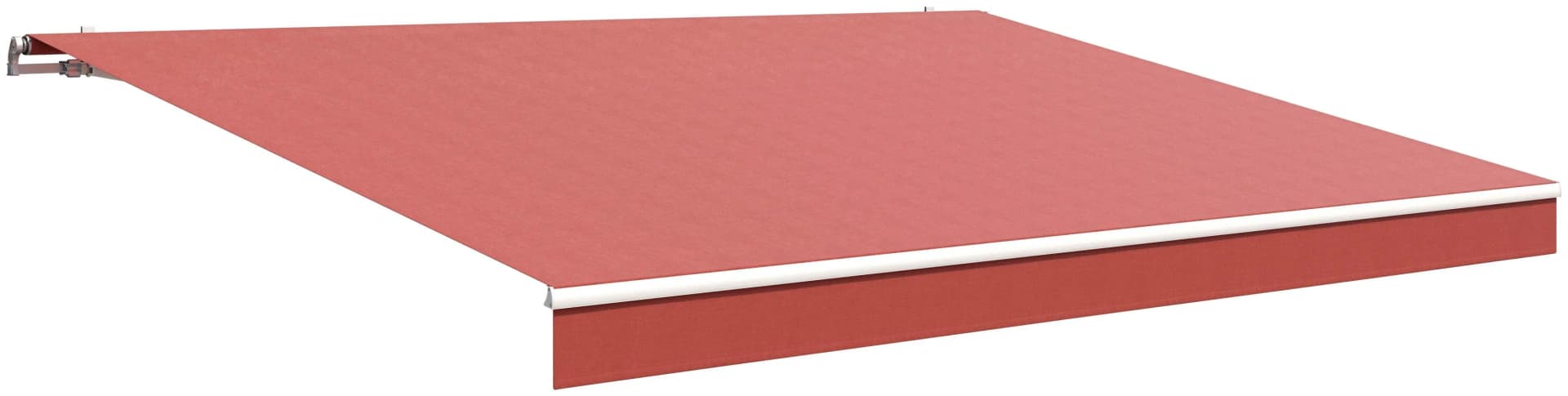 Gelenkarmmarkise Classic in Rot/Rostrot, Polyacryl, 600x25x78 cm