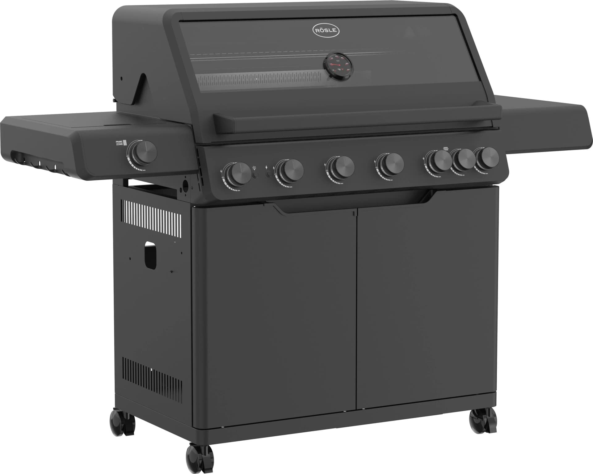 Rösle Gasgrill ALLFLAME Hero 6 Schwarz