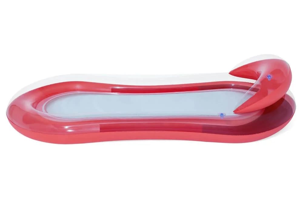 Bestway Luftmatratze Hydroluxe Rot mit Netzfläche und Kopfstütze