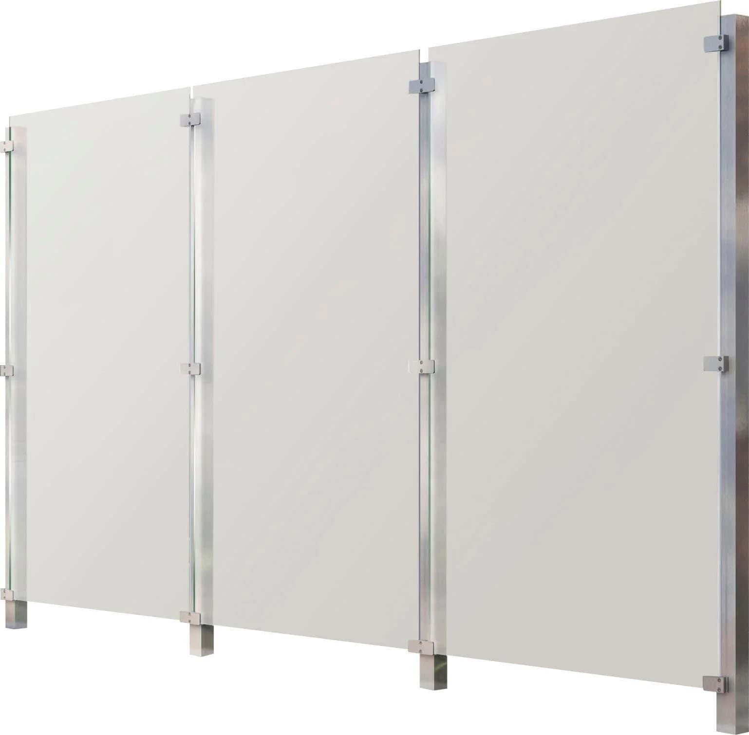 Zaun STAKET PRO Silberfarben Glaszaun 3,32 m