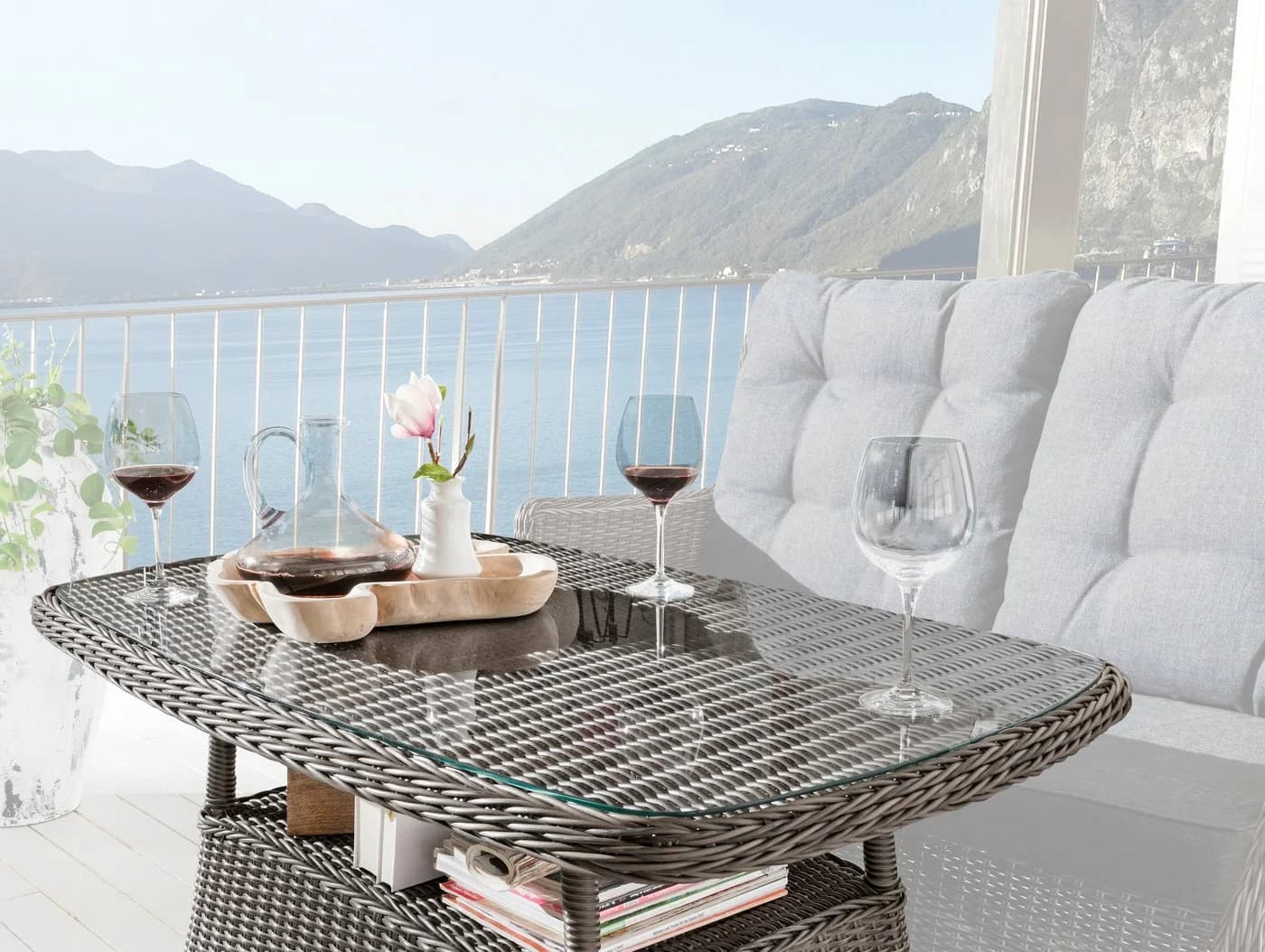 Destiny Gartentisch CASA MERANO Aluminium Polyrattan
