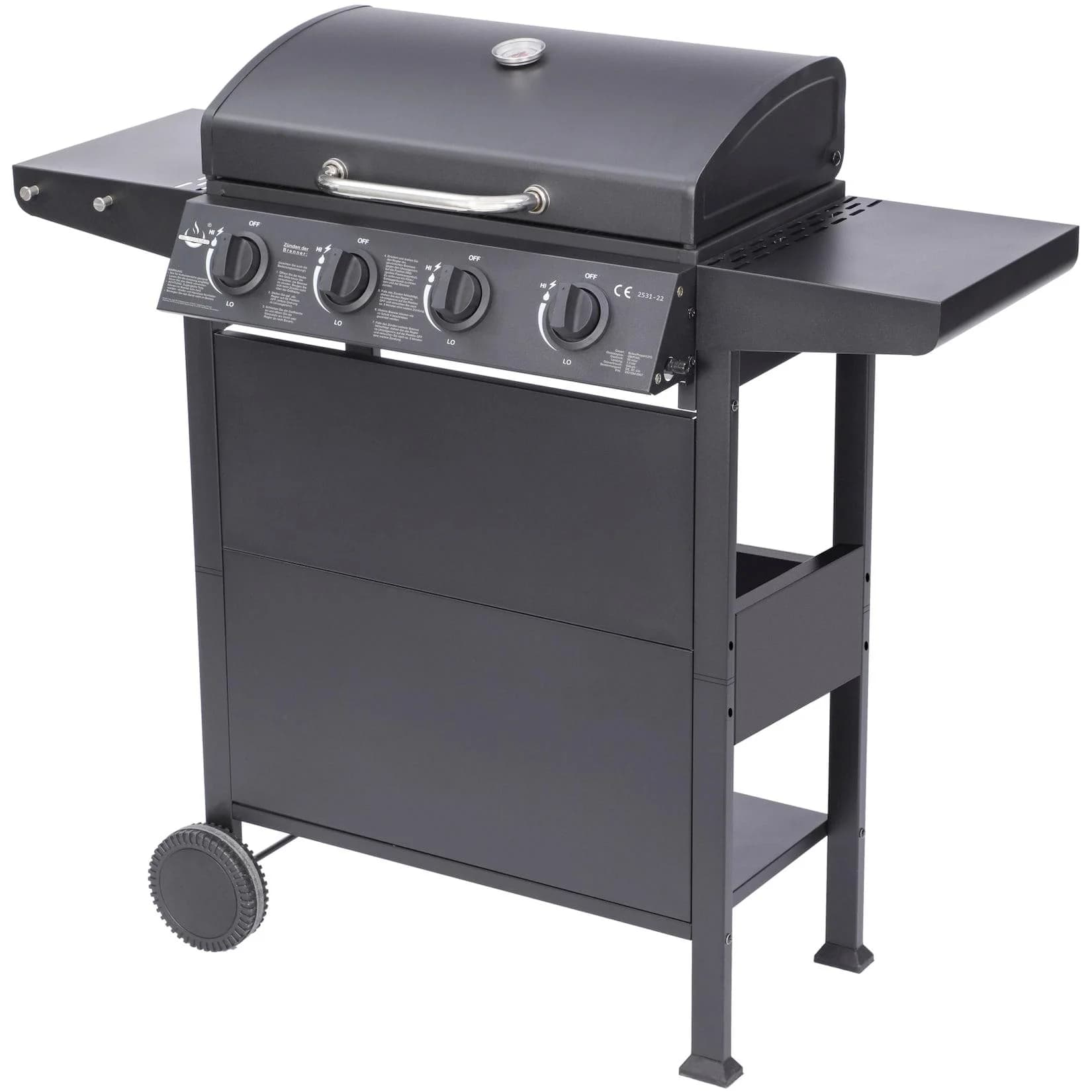 Gasgrill EL FUEGO San Jose 4 Brenner Schwarz