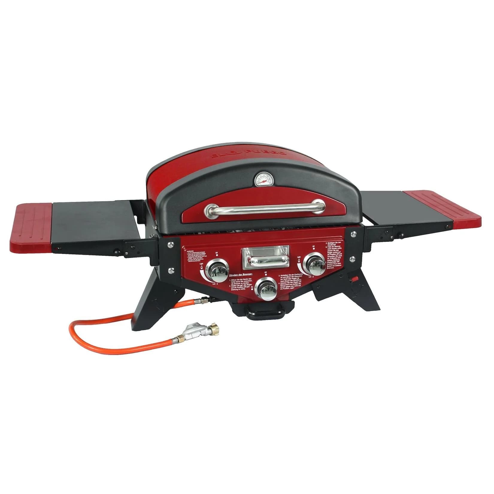 Gasgrill EL FUEGO Medison Rot, Schwarz, 3 Brenner