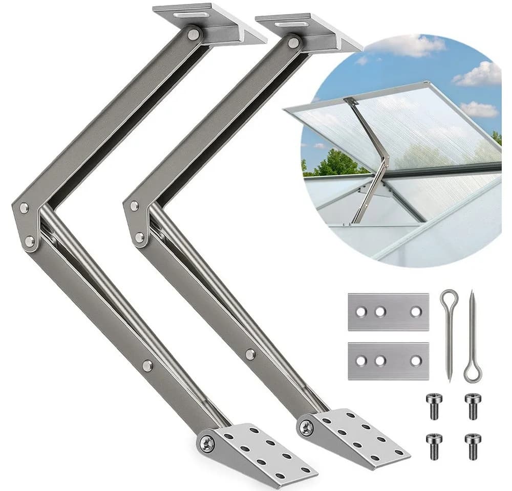Deuba Automatischer Gewächshaus-Fensteröffner 2er Set stufenlos