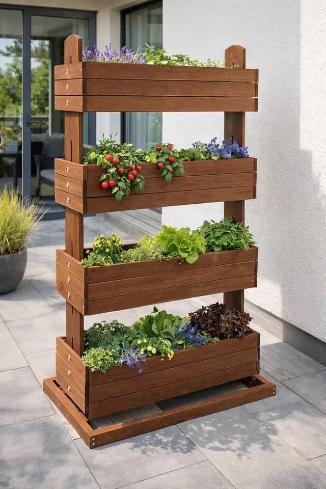 matrasa Hochbeet CUBE 4 Vertikales Beet 4 Etagen