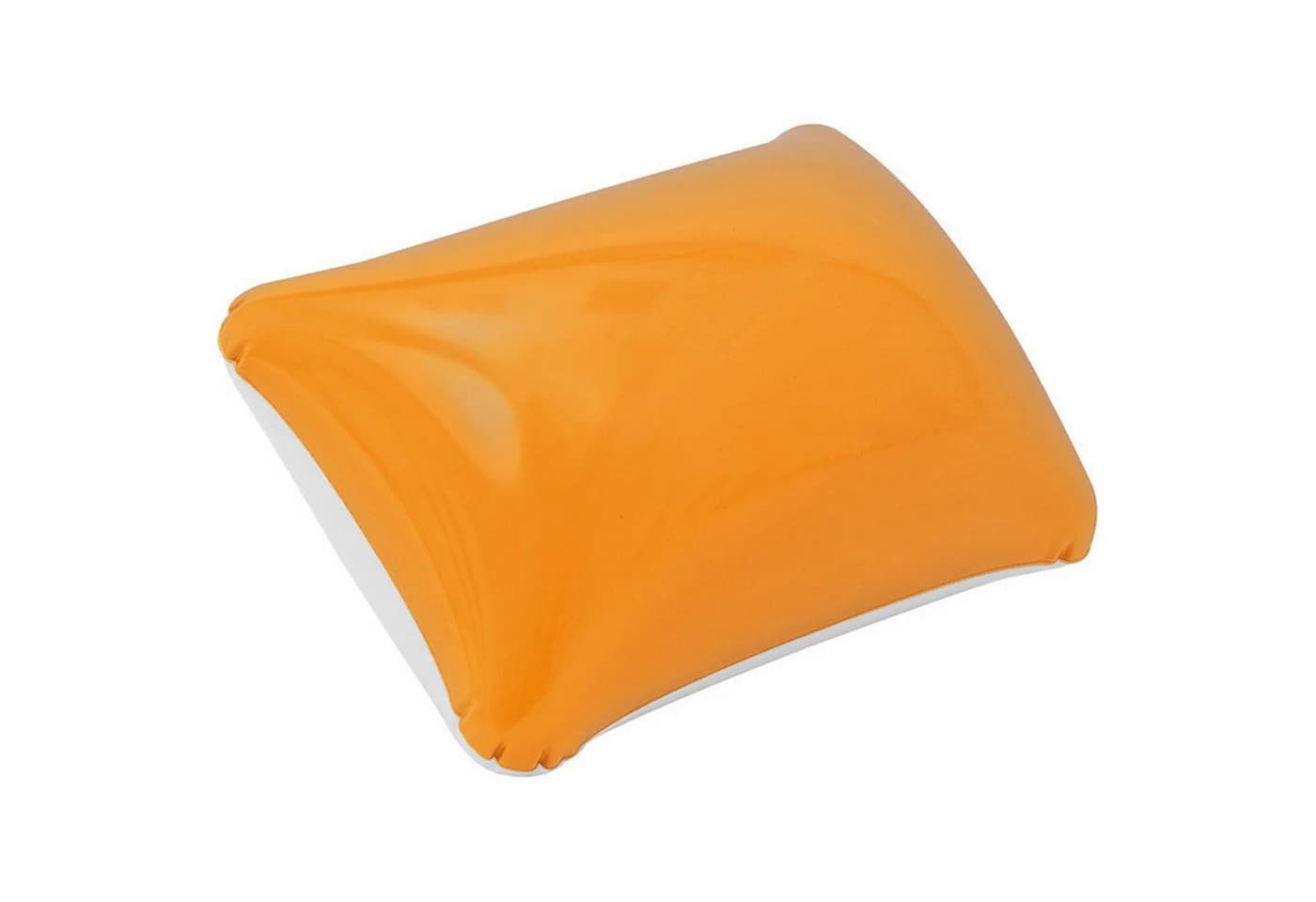 Macma aufblasbares Reisekissen weiß-orange PVC