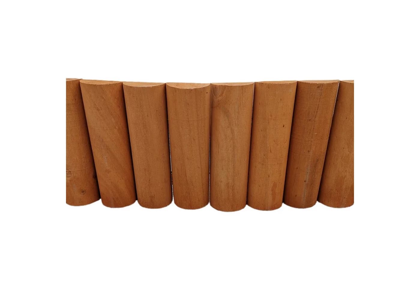 HTI-Line Beetumrandung Heidi halbrund Braun Holz