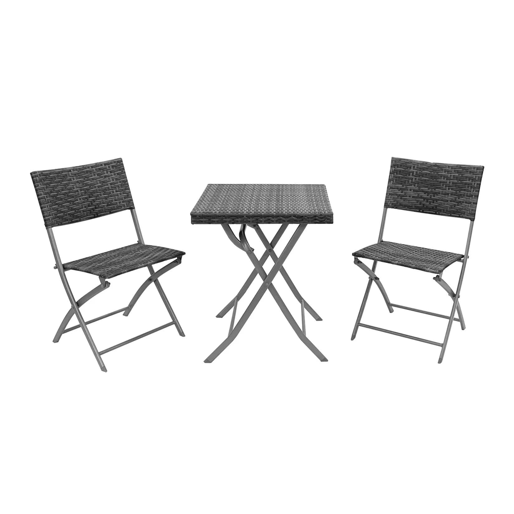 HTI-Living Tischgruppe Siggi 3-tlg. Polyrattan Balkonset