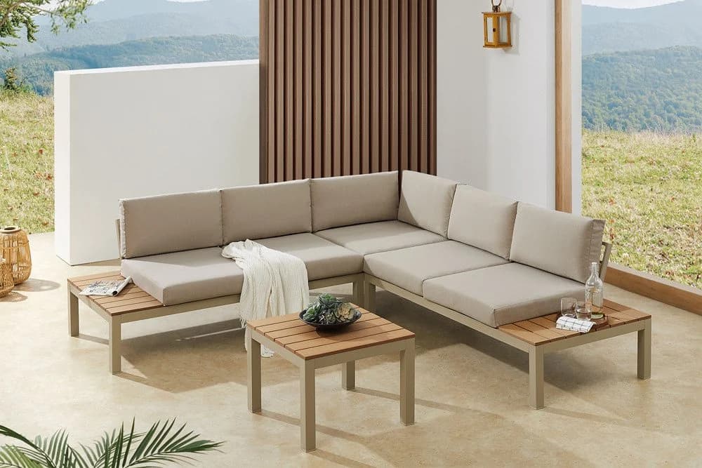 riess-ambiente Gartentisch ORLANDO LOUNGE 60cm wetterfest Beistelltisch