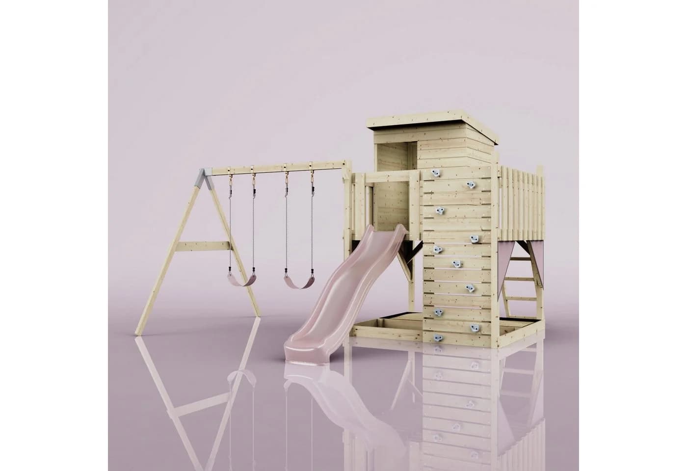 OutdoorToys Spielturm Björn - Holz mit Schaukel & Rutsche