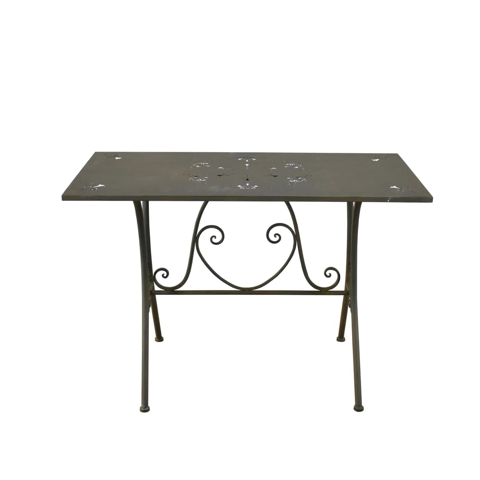 HTI-Living Gartentisch 120 Lily Metalltisch Terrassentisch Rostoptik