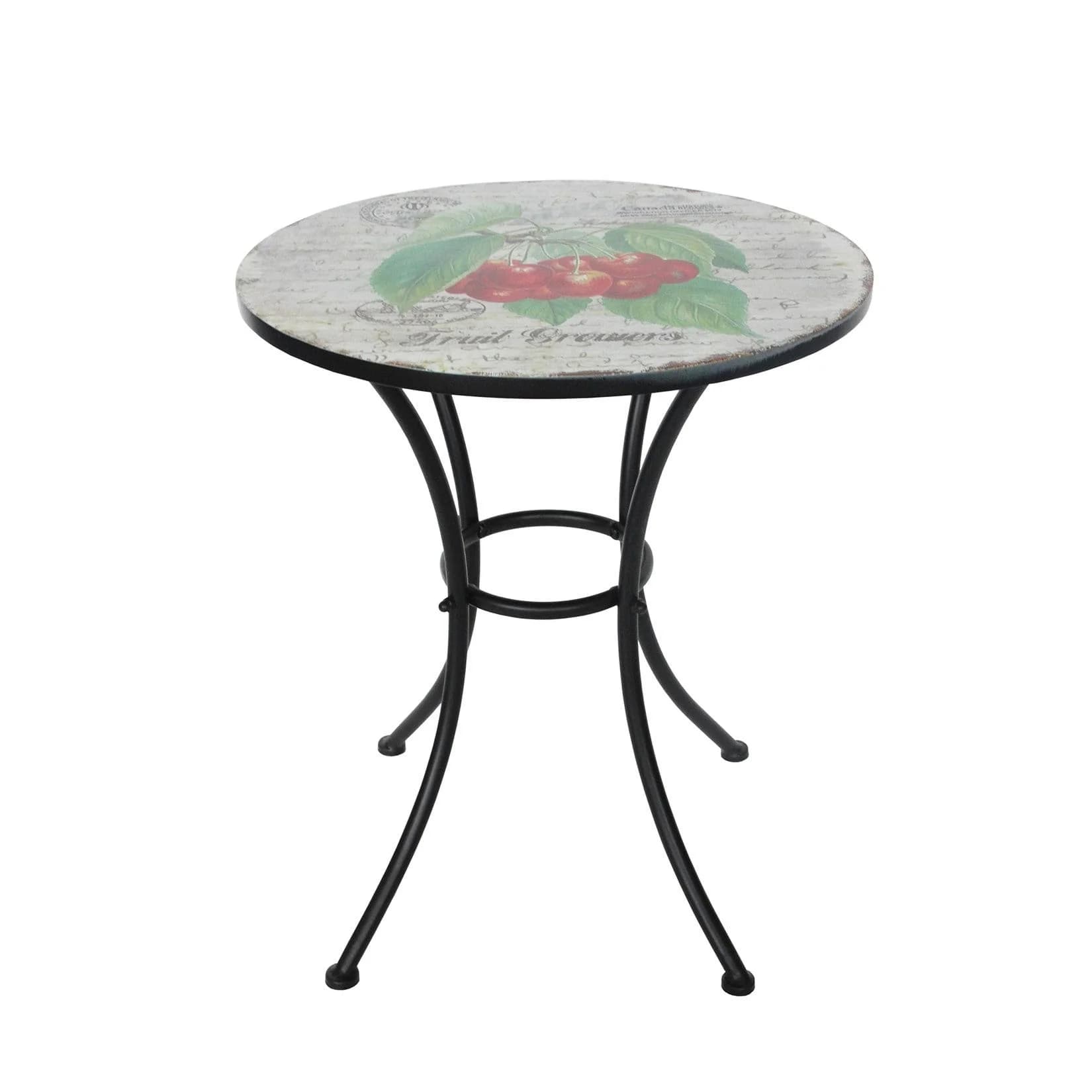 HTI-Living Gartentisch Celia Kirschen Metall Balkon Terrassen Tisch