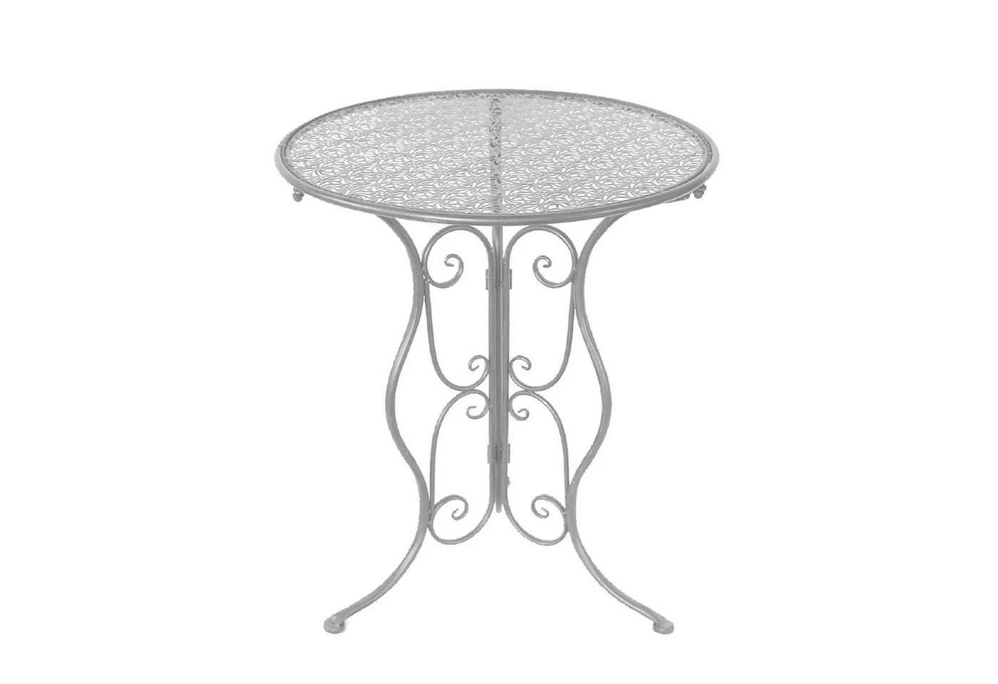 HTI-Living Gartentisch Lani Grau Metall