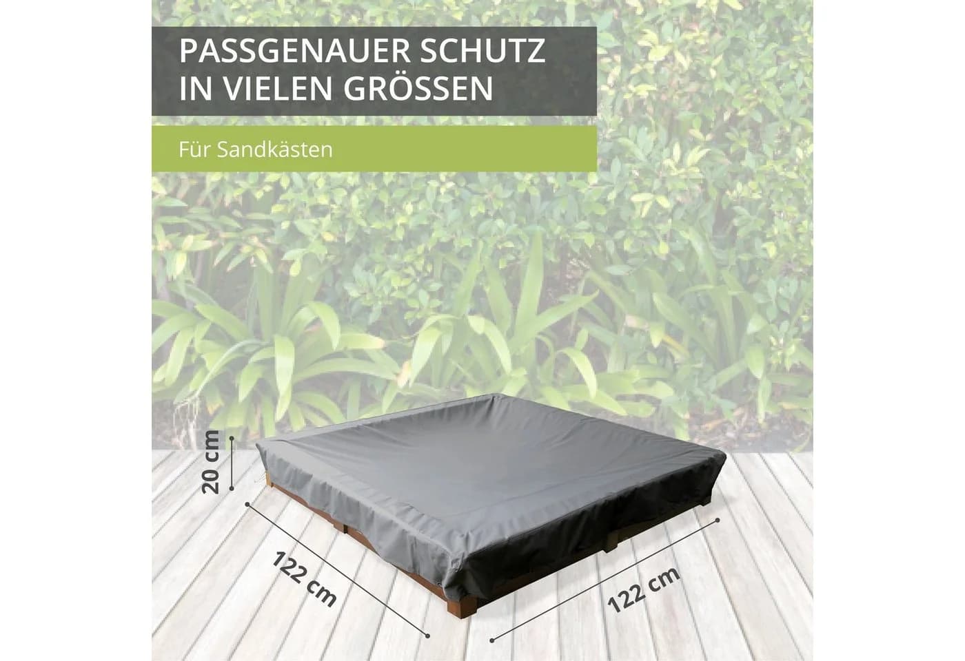 mehr Garten Sandkasten-Schutzhülle Premium Wasserdicht UV-Schutz