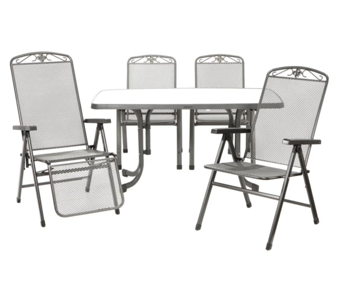 MWH Relaxsessel Savoy Metall Klappbar Verstellbar