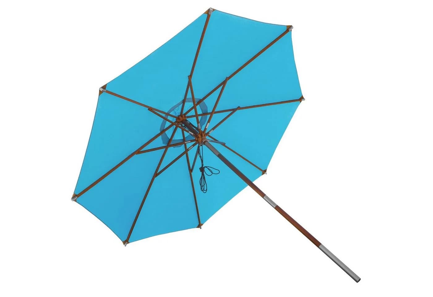 anndora Sonnenschirm 3m rund himmelblau mit Dreh-Kipp-Mechanismus