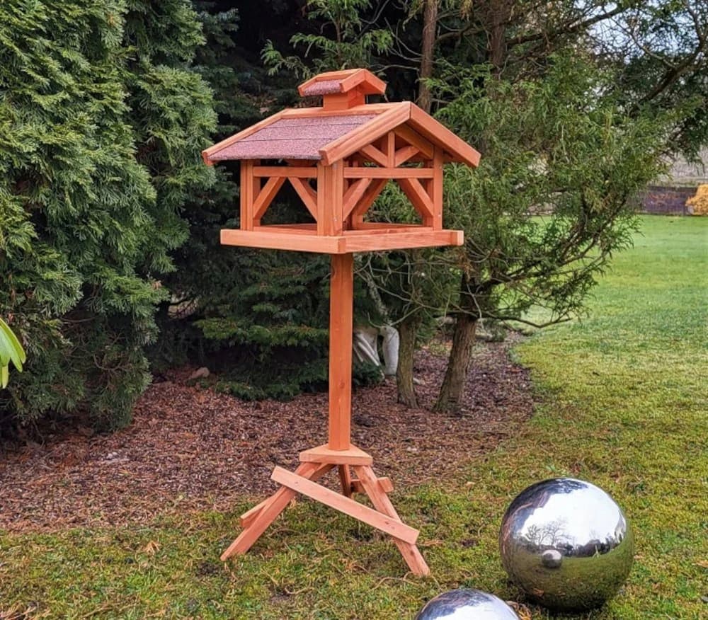 MYPETS Vogelhaus WILDBICHL mit Ständer aus Holz