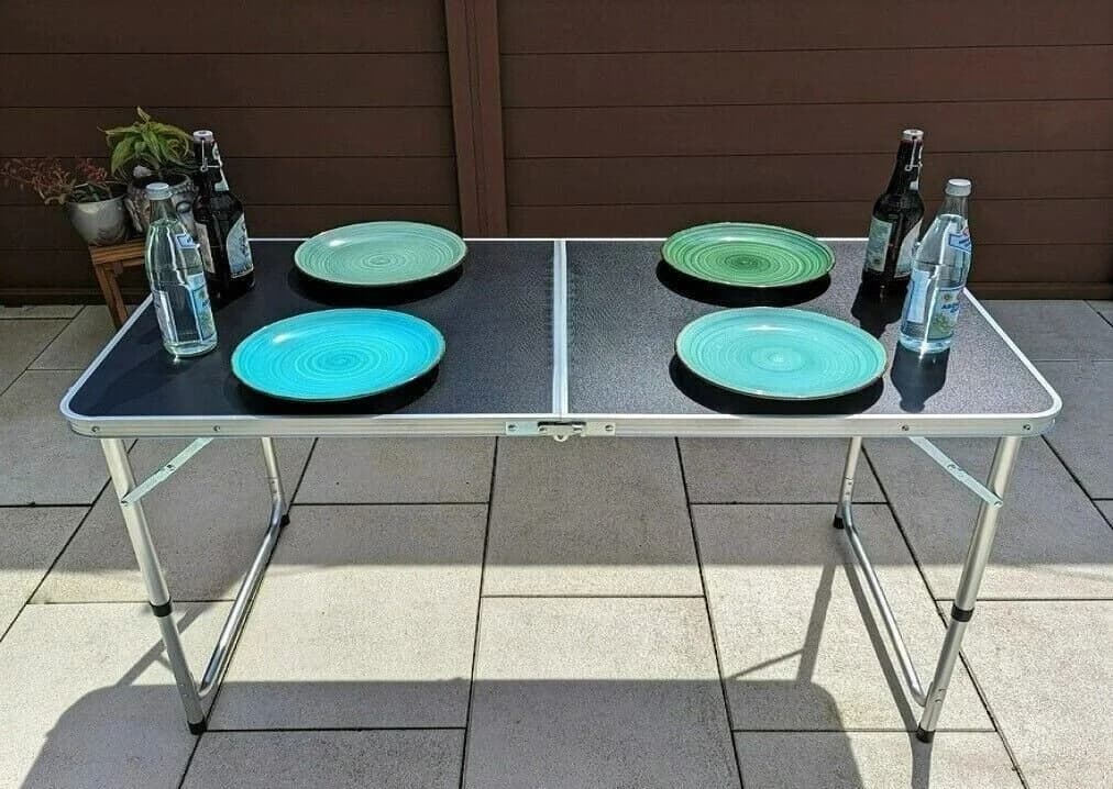 BruKa Campingtisch COMPACT klappbar höhenverstellbar Aluminium