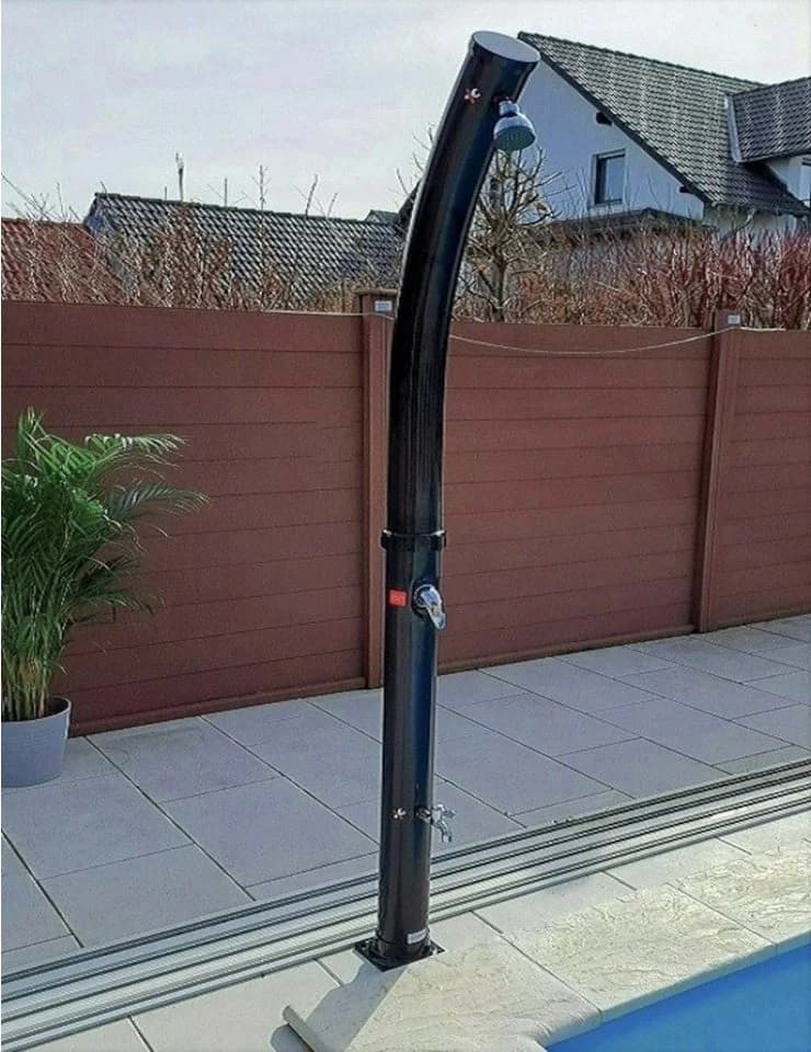 CARIBIC CURVE Gartendusche 30L Solardusche Schwarz
