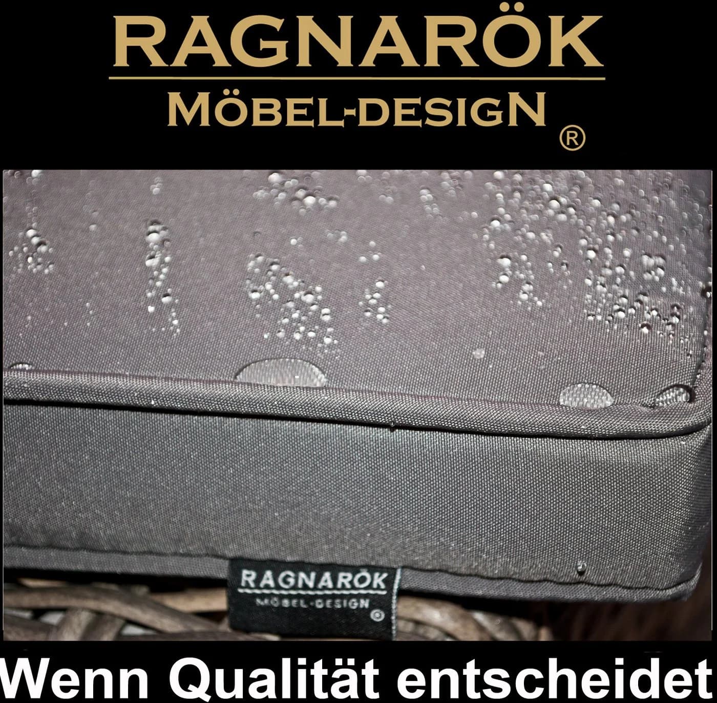 Ragnarök Möbel-Design Garten-Essgruppe Heimdall Esstisch Set 6+4 Polyrattan Alu Würfelsystem