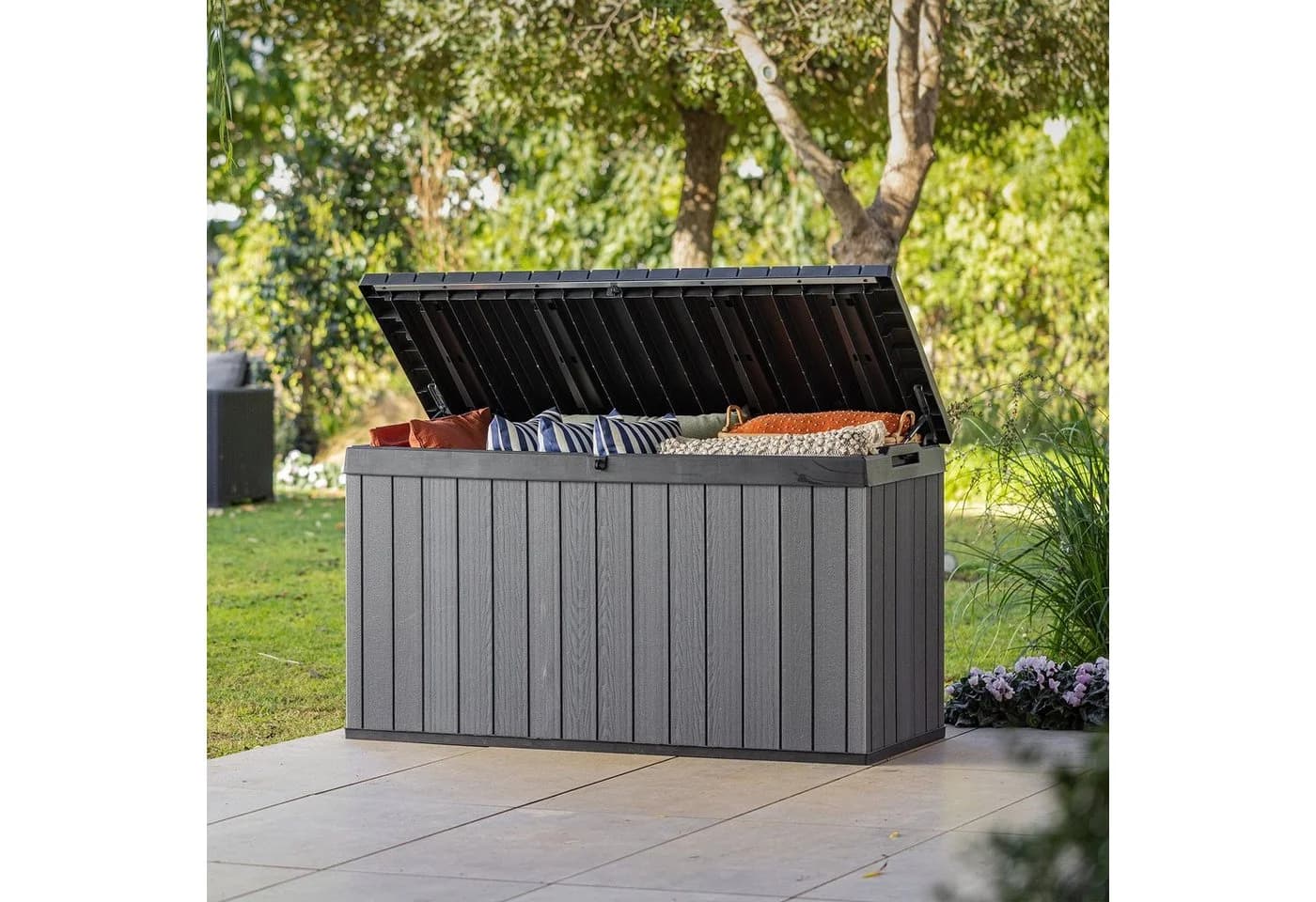 Keter Gartenbox DARWIN Anthrazit 570 L witterungsbeständig