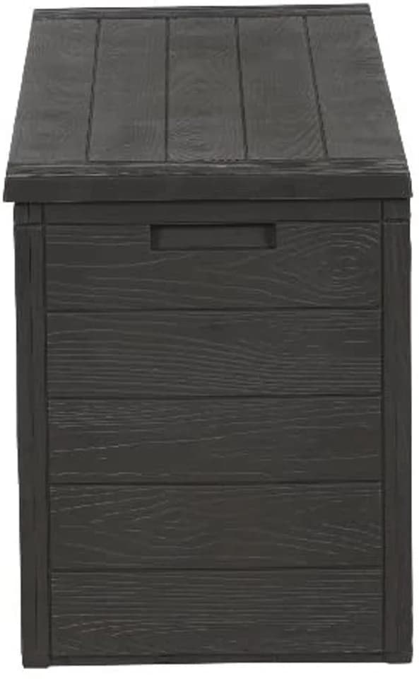 Spetebo Kissenbox Gartenkissenbox WOODY in Holzoptik