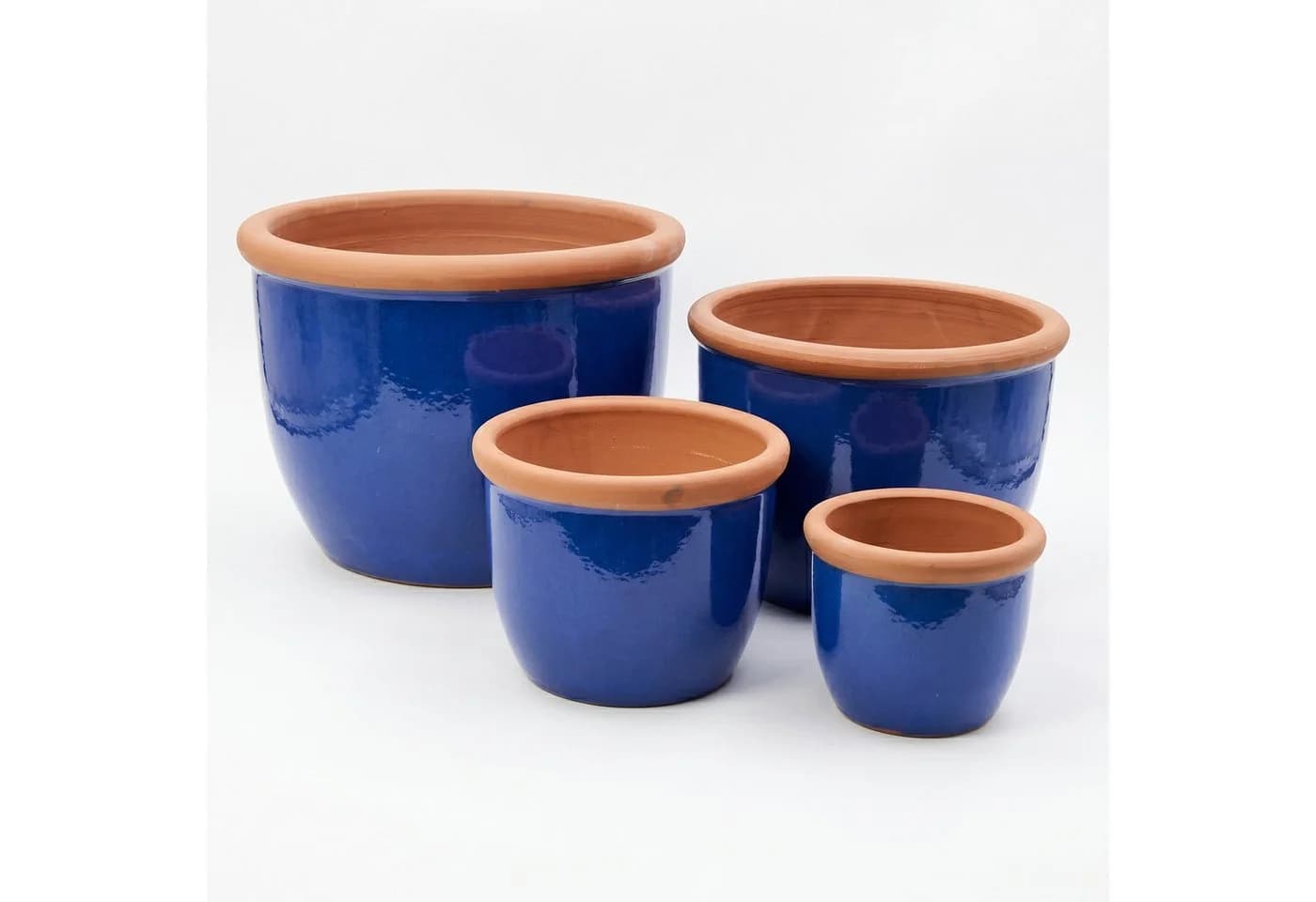 Teramico Pflanztopf Keramik Royalblau FARMER Serie