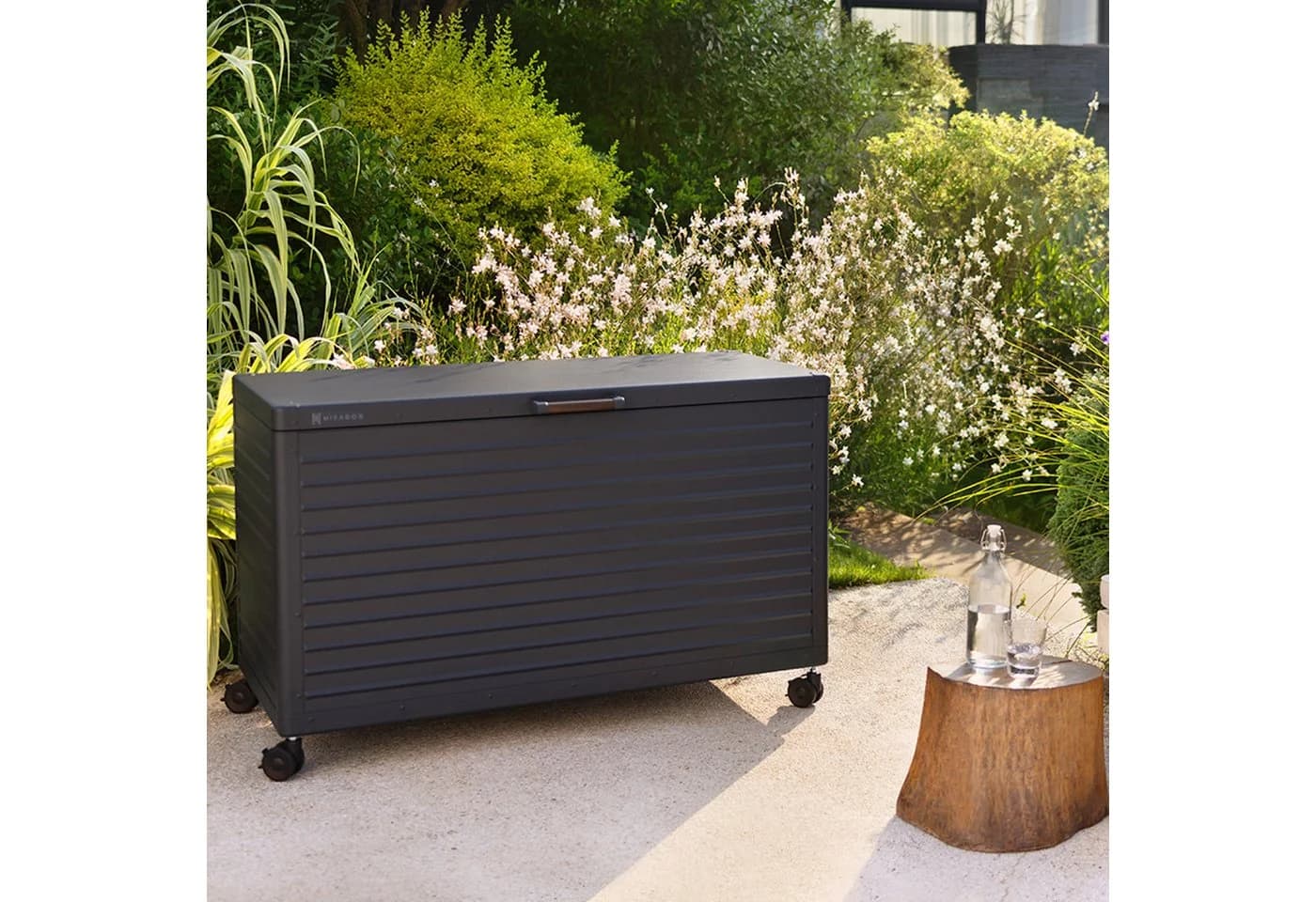 Mirador Auflagenbox Gartenbox Aluminium Anthrazit Kissenbox
