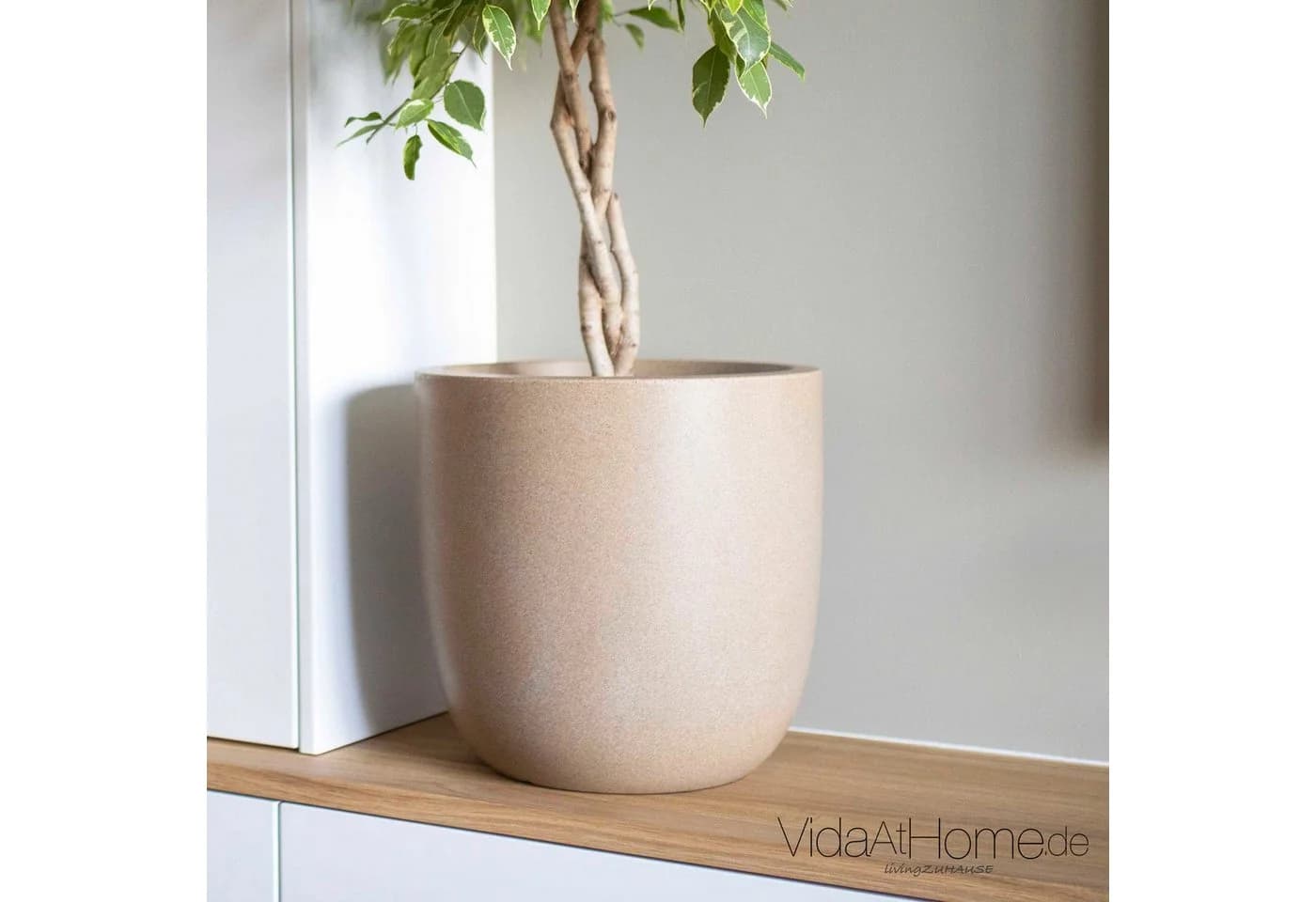 CAPI Pflanzgefäß-Set WASTE SMOOTH Beige 2-teilig