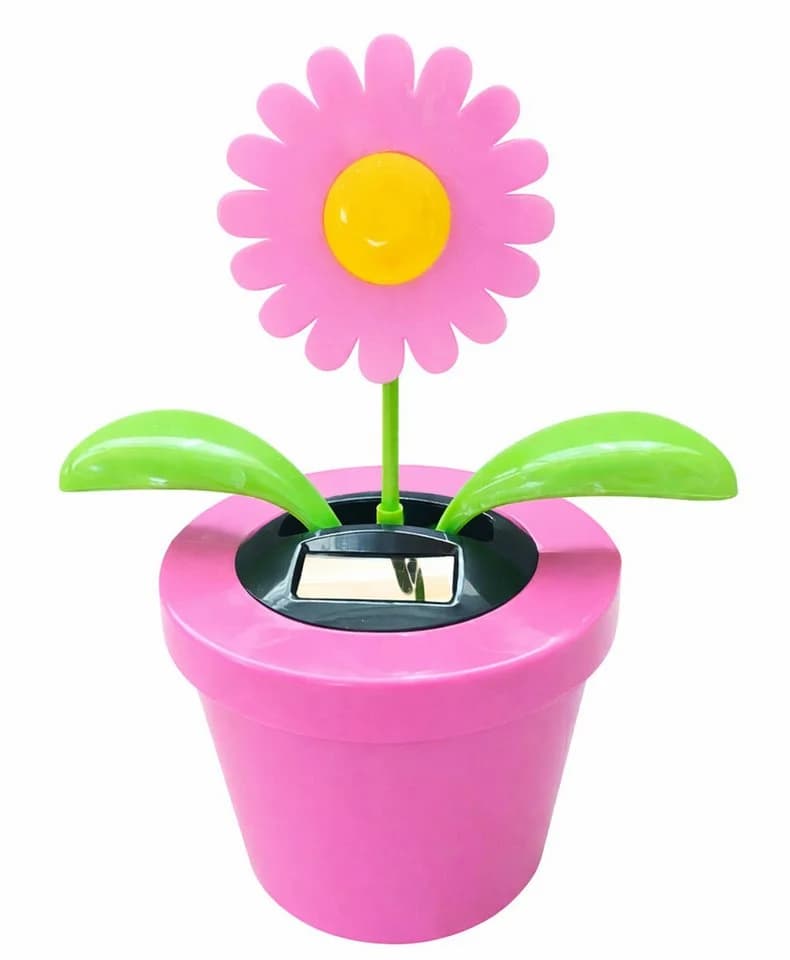 Ebaxx Wackelblume XXL Rosa Solar Dekofigur